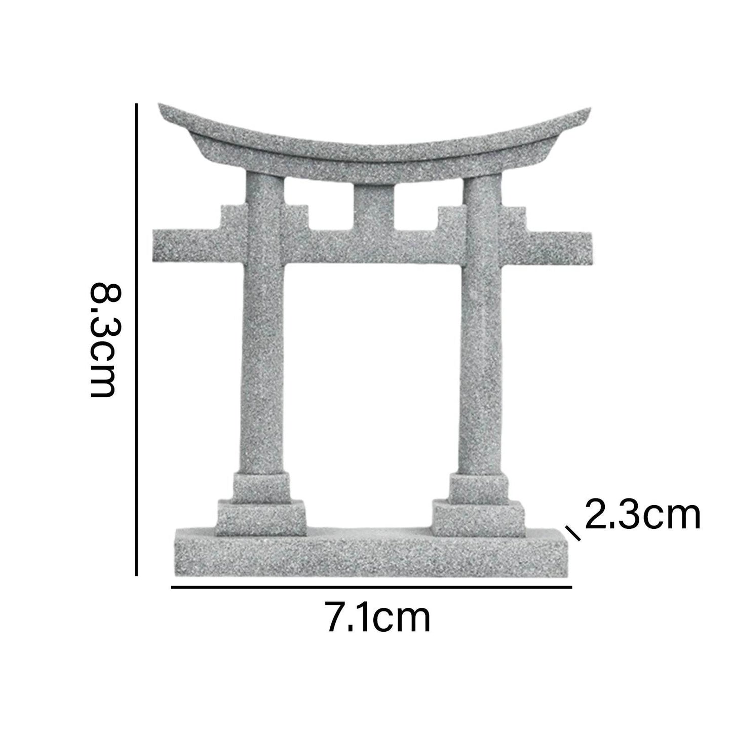 Statue Miniature de porte Torii japonaise, ornement de paysage, Imitation pierre pour décoration d'aquarium, accessoires d'aménagement paysager - Animaleriex