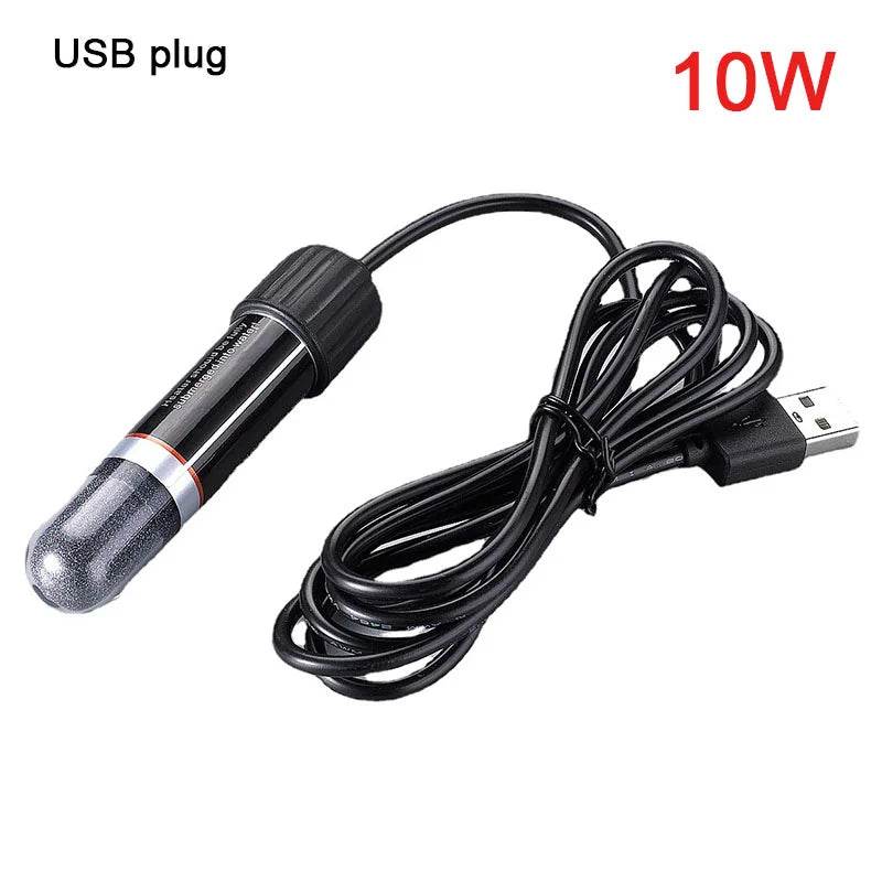 Mini tige chauffante USB pour petit Aquarium, 26 °C, température constante, Thermostat Submersible, 10W - Animaleriex