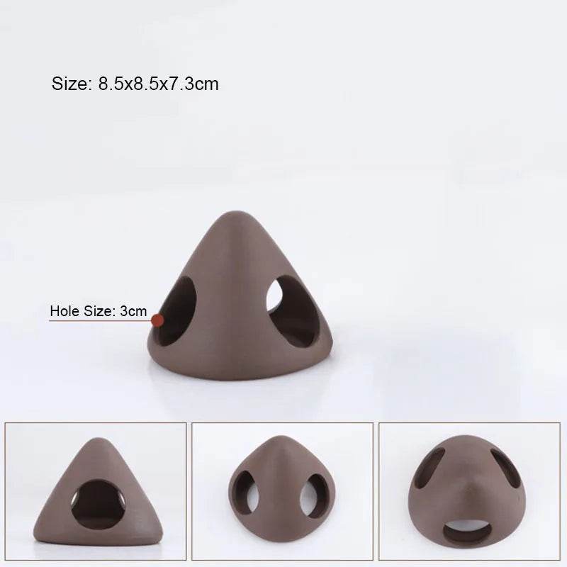 Décoration d'aquarium en céramique, abri pour poissons et crevettes, poterie, maison de Scorpion, Simulation de pierre, décor d'aquarium idéal - Animaleriex