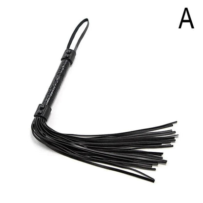 Fouet cheval en cuir PU antidérapant de 51cm, glands courts avec poignée, fouet équestre, enseignement et formation, équitation pour cheval - Animaleriex