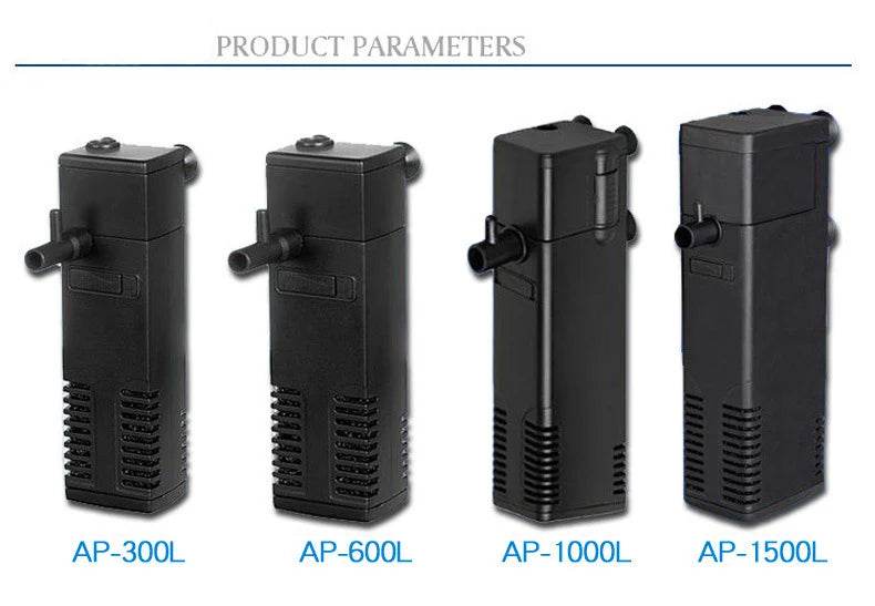 Pompe de filtre à eau Submersible à bas niveau, filtre pour réservoir de tortue, Aquarium, réservoir de poissons, pompe verticale augmentant l'oxygène, prise ue 3W - Animaleriex