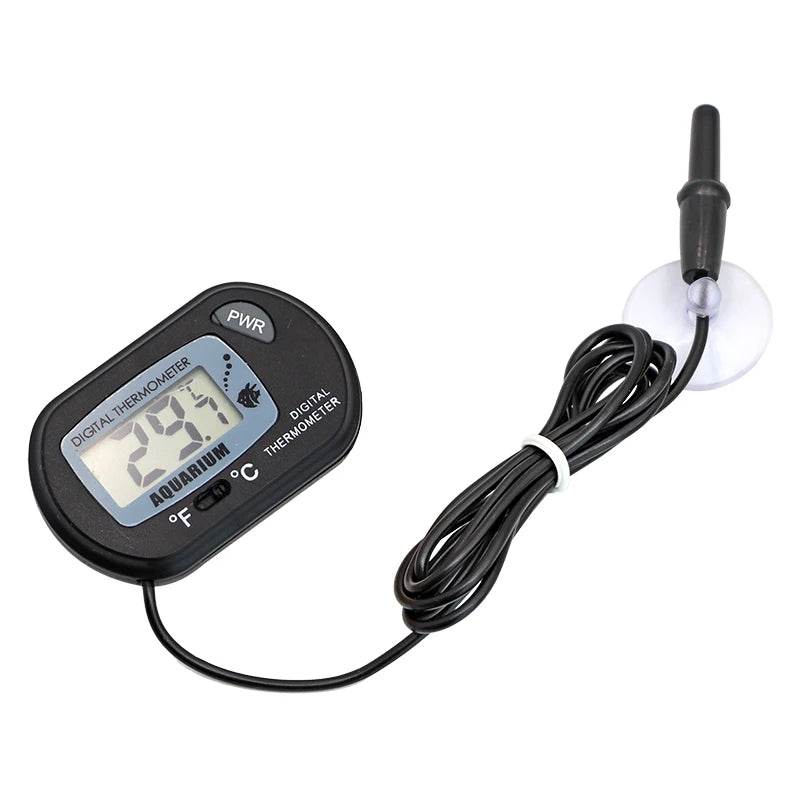 Thermomètre numérique LCD pour Aquarium, compteur de température et d'eau, détecteur de température, alarme de poisson, fournitures pour animaux de compagnie, outil aquatique - Animaleriex