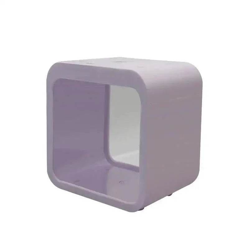 Transparent petit Aquarium créatif lumière LED Aquarium poissons blocs de construction isolé boîte réservoir pour reproduire l'alimentation Betta poisson rouge - Animaleriex