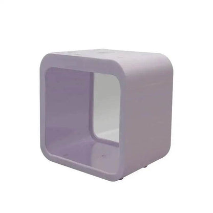 Transparent petit Aquarium créatif lumière LED Aquarium poissons blocs de construction isolé boîte réservoir pour reproduire l'alimentation Betta poisson rouge - Animaleriex