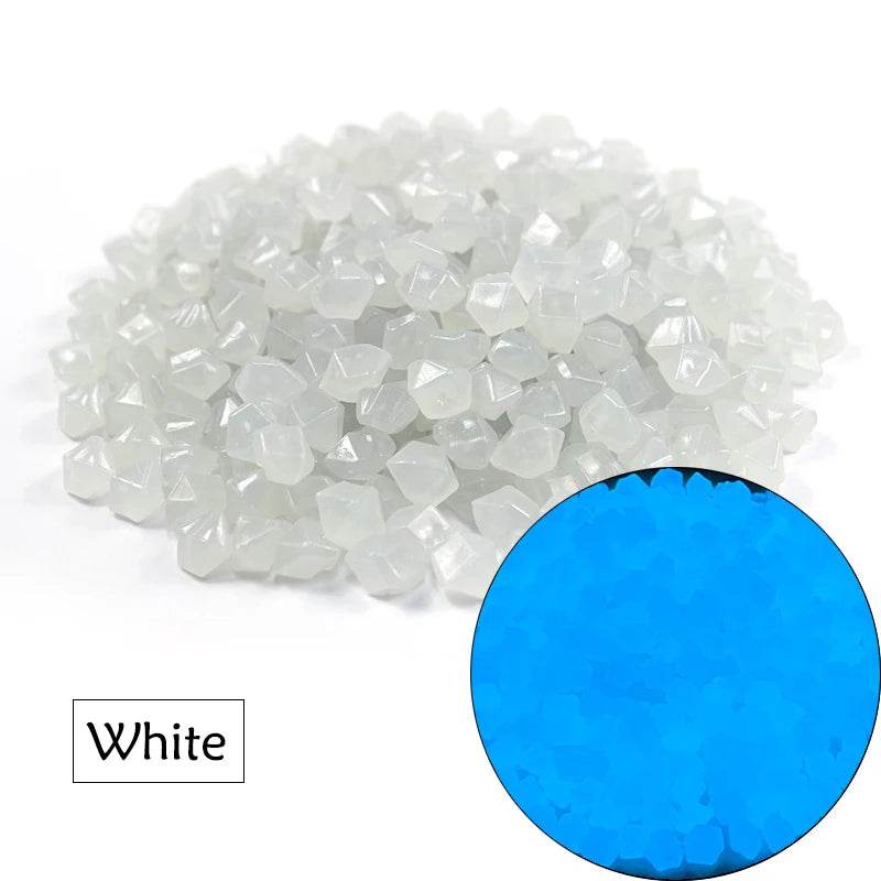 Pierres lumineuses pour Aquarium, 50/100/200 pièces, ornement pour Aquarium, galets qui brillent dans la nuit, décorations extérieures pour cour, pelouse, chemin, allées - Animaleriex