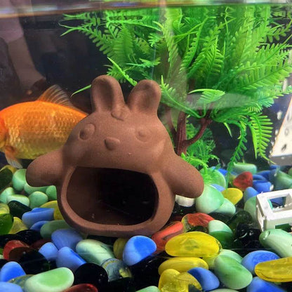 Décoration d'aquarium en céramique, abri pour poissons et crevettes, poterie, maison de Scorpion, Simulation de pierre, décor d'aquarium idéal - Animaleriex