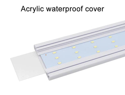 Lumière LED pour Aquarium Super mince Aquarium plante aquatique grandir éclairage étanche lumineux pince lampe bleu LED 18-72 cm pour plantes 220 v - Animaleriex