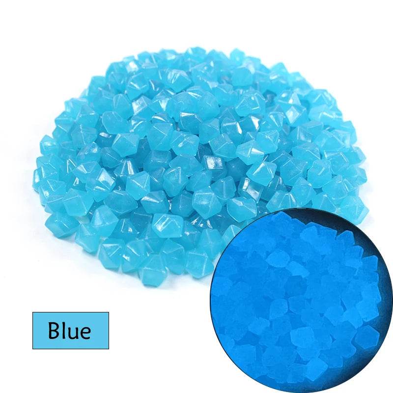 Pierres lumineuses pour Aquarium, 50/100/200 pièces, ornement pour Aquarium, galets qui brillent dans la nuit, décorations extérieures pour cour, pelouse, chemin, allées - Animaleriex