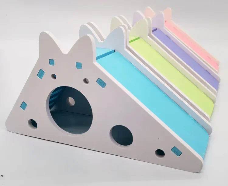 Jouet coulissant amusant pour Hamster, cochon d'inde, jouets coulissants assemblés, Chinchillas, Cage de maison pour Hamster, accessoires respirants pour Hamster - Animaleriex