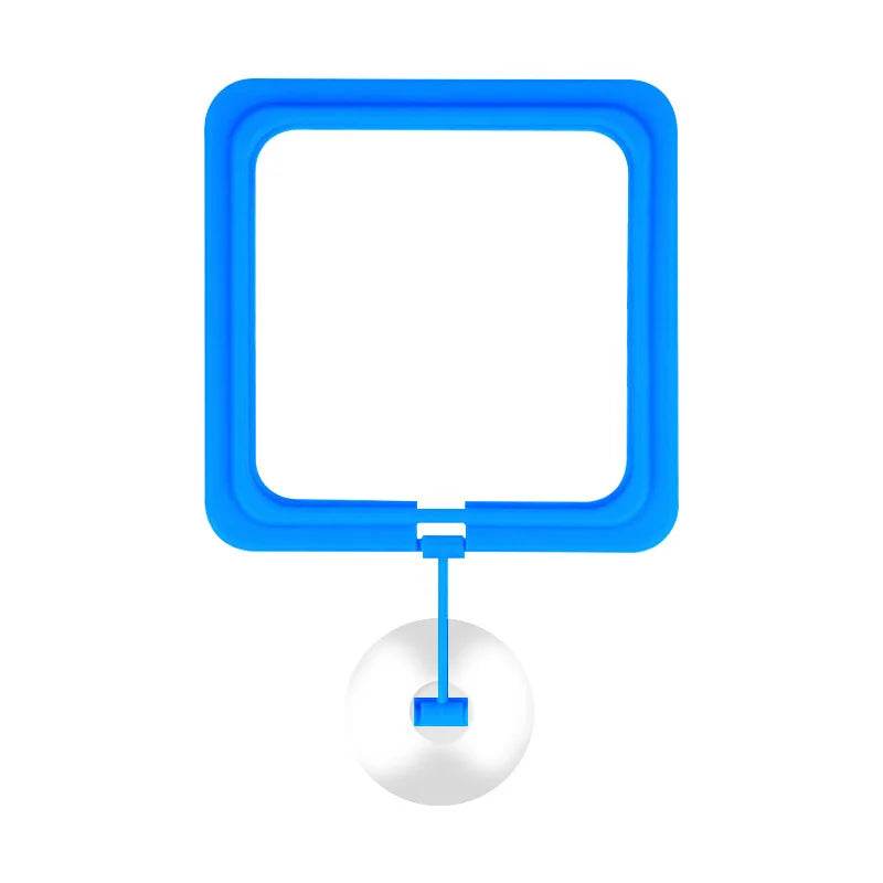 Anneau d'alimentation flottant pour poissons, Station d'aquarium à cercle carré avec ventouse, distributeur de nourriture facile, conception peu encombrante - Animaleriex