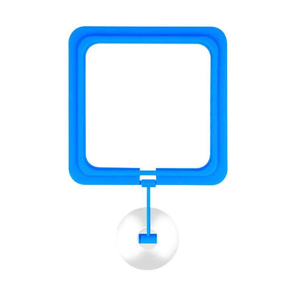 Anneau d'alimentation flottant pour poissons, Station d'aquarium à cercle carré avec ventouse, distributeur de nourriture facile, conception peu encombrante - Animaleriex