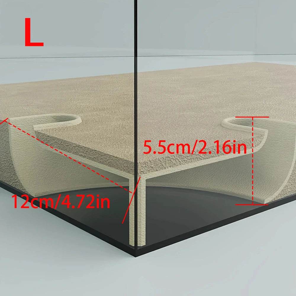Tunnel d'angle souterrain pour grotte d'aquarium/aquarium, pour animaux aquatiques, jeu et repos, ornements d'aquarium - Animaleriex