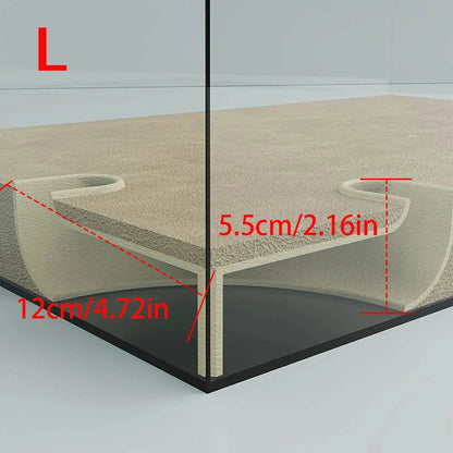 Tunnel d'angle souterrain pour grotte d'aquarium/aquarium, pour animaux aquatiques, jeu et repos, ornements d'aquarium - Animaleriex
