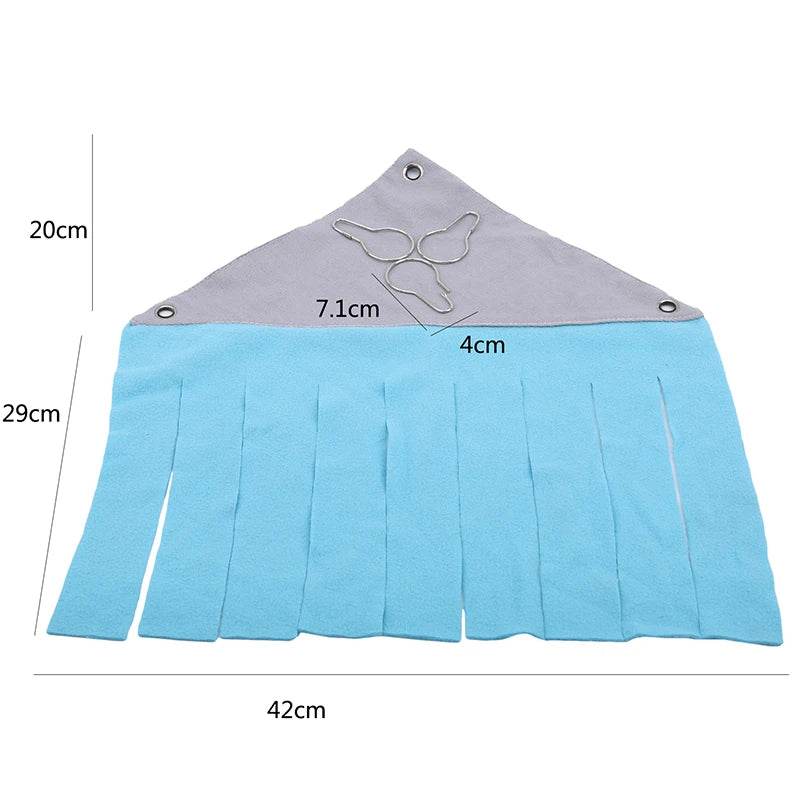 Tente à bande de pampilles pour animaux de compagnie, cachette, cachette, cochon d'inde, Hamster, hérisson, rideau de hamac, petits animaux de compagnie, lit suspendu, coin de nid, tapis de maison - Animaleriex