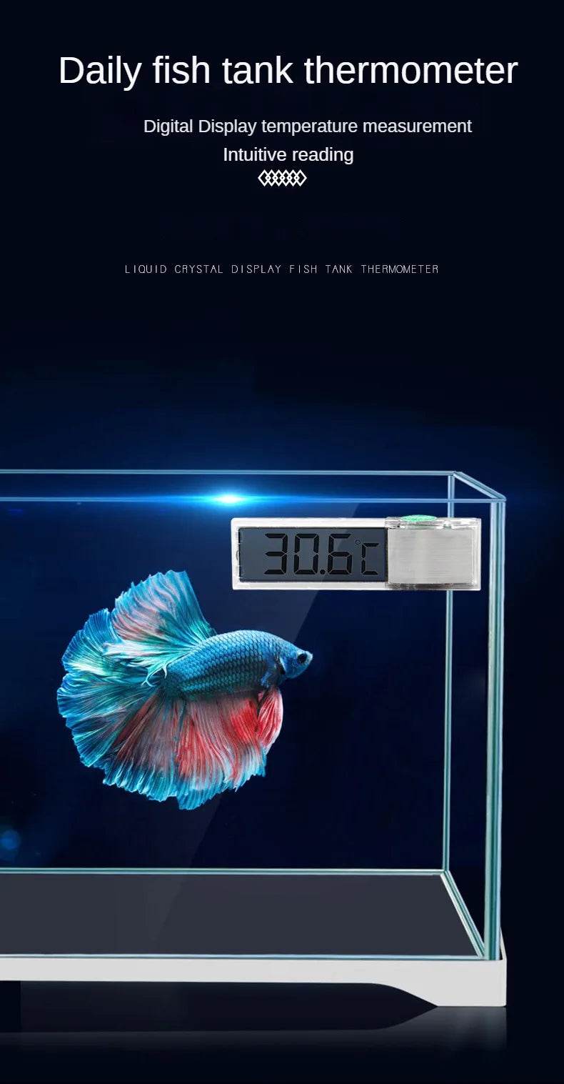 Thermomètre électronique LCD numérique pour Aquarium, mesure de la température du réservoir de poisson, accessoires d'aquarium - Animaleriex