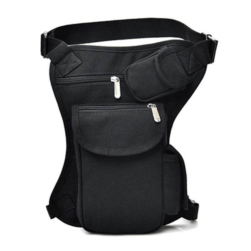 Sacs de taille en toile pour hommes, sac de jambe, ceinture de vélo et moto, ceinture d'argent, sac banane pour le travail de haute qualité - Animaleriex
