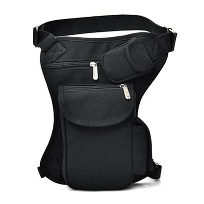 Sacs de taille en toile pour hommes, sac de jambe, ceinture de vélo et moto, ceinture d'argent, sac banane pour le travail de haute qualité - Animaleriex