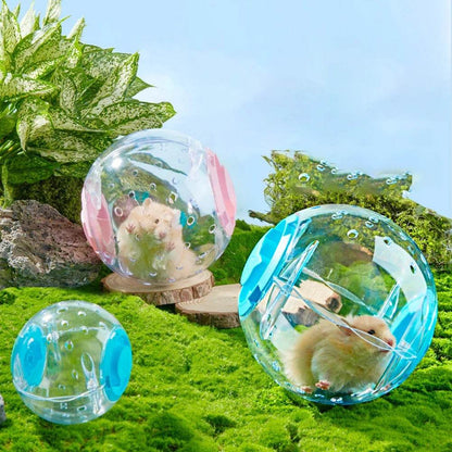Balle d'exercice pour Hamster 14cm/18/cm, boule de course transparente avec corde de Traction pour petits animaux, fournitures pour animaux de compagnie - Animaleriex