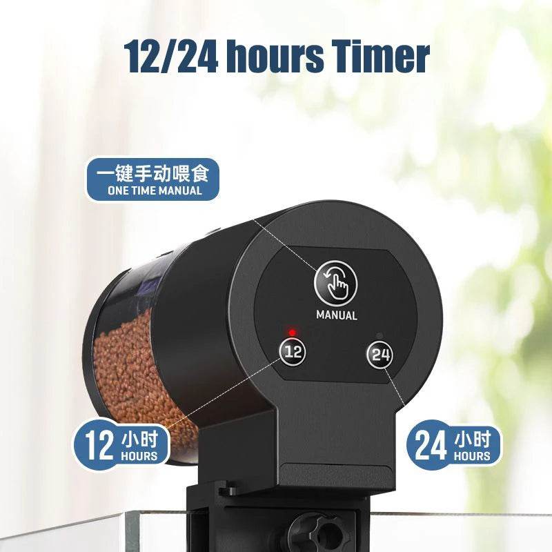 Mangeoire automatique pour Aquarium, synchronisation intelligente, 100Ml, mangeoire automatique pour poissons rouges, grande capacité - Animaleriex