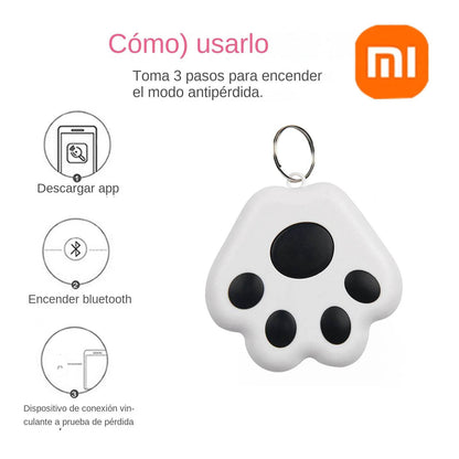 Xiaomi – Mini traceur GPS en forme de patte de chien, localisateur Bluetooth sans fil Anti-perte, pour animal de compagnie, sac pour enfant, portefeuille, accessoires pour collier de clé - Animaleriex
