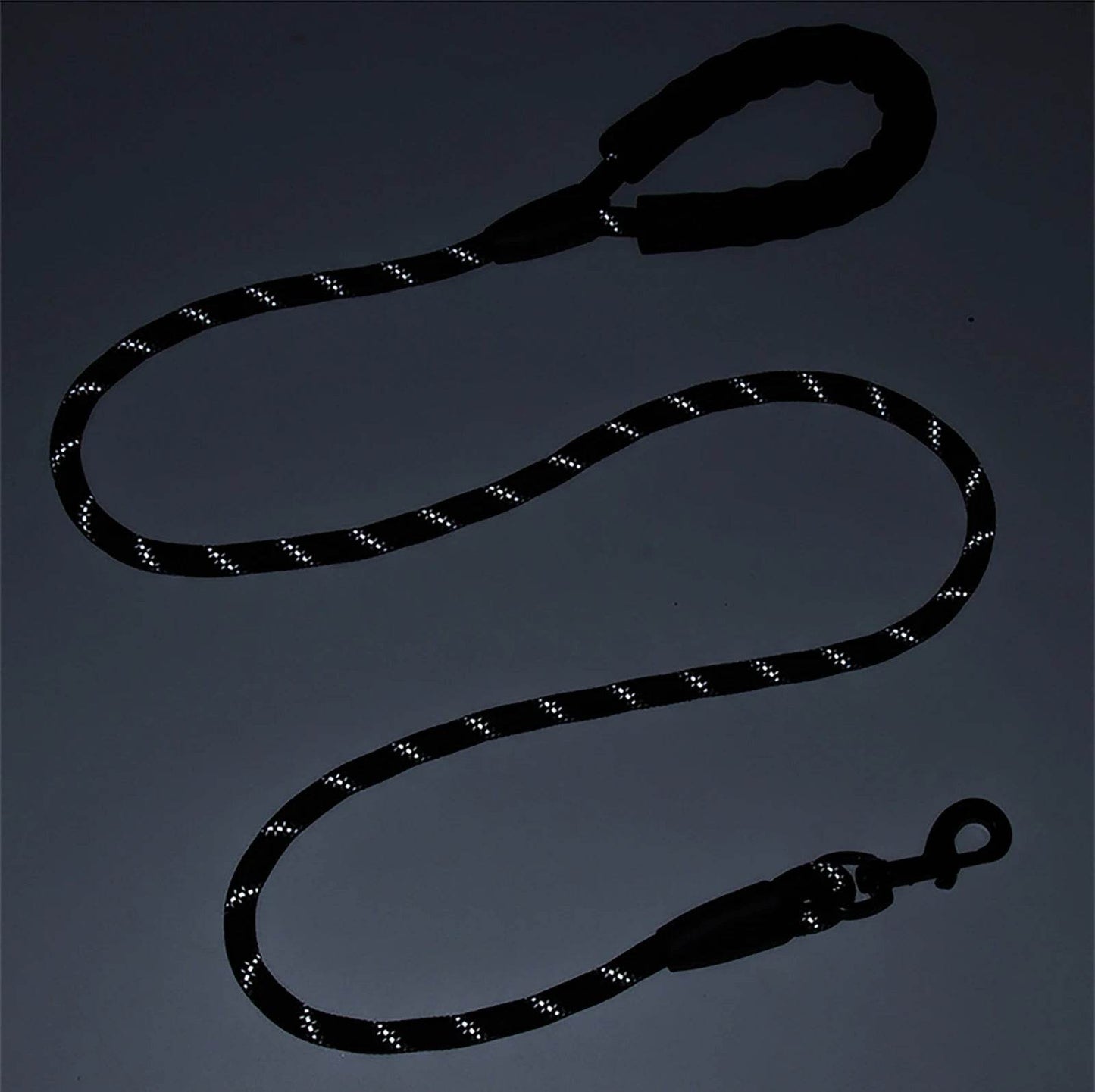 Laisse réfléchissante pour chien 1,5 m Laisse en nylon pour chien Poignée rembourrée confortable Marche en plein air Petit Moyen Grand Accessoires pour chiens Fournitures - Animaleriex