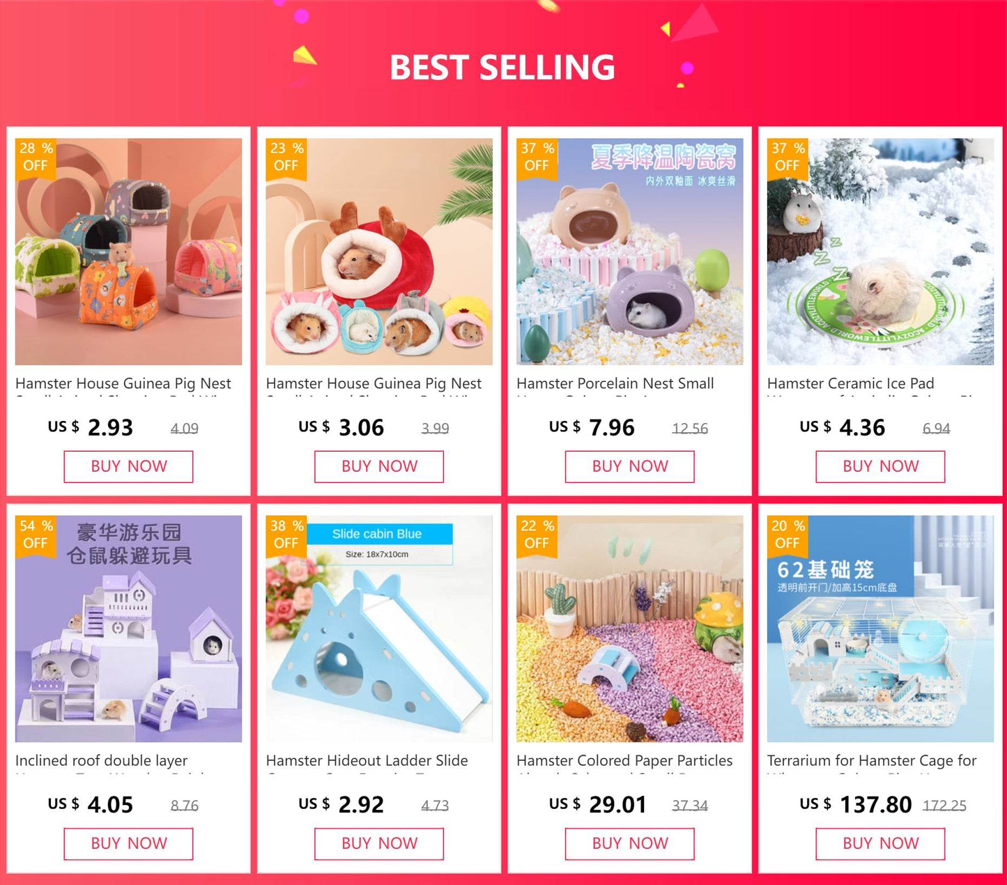 Jouet coulissant pour Hamster assemblé, cochon d'inde, ours doré, nid de maison de Hamster respirant et amusant, Chinchillas, jouet d'exercice pour Hamster, accessoire - Animaleriex