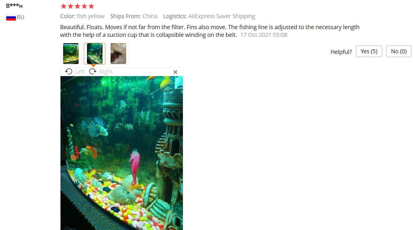 Aquarium artificiel lumineux, poisson-lion, paysage en Silicone, faux poisson flottant, lueur dans la nuit, ornement, décoration de la maison - Animaleriex