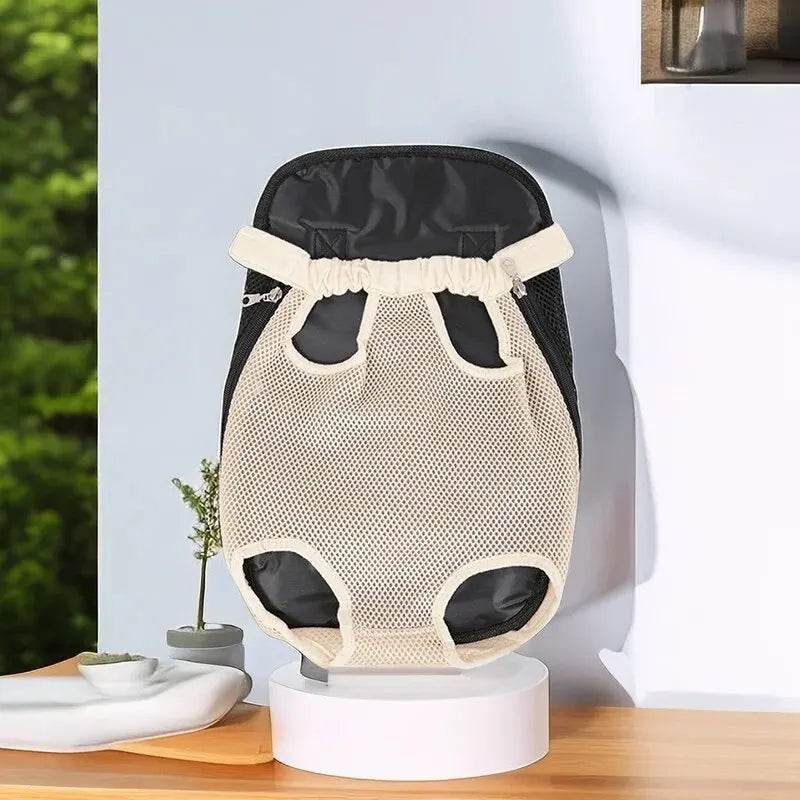Sac à dos de poitrine réglable pour chat de compagnie, 1 pièce, pour le transport en plein air, maille de Ventilation pour randonnée, Camping, voyages, sac à bandoulière en petit - Animaleriex