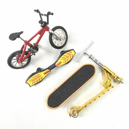 Mini trottinette à deux roues, 1 ensemble, jouets éducatifs pour enfants, trottinette à doigts, vélo, Skateboard, cadeau d'anniversaire pour garçons - Animaleriex