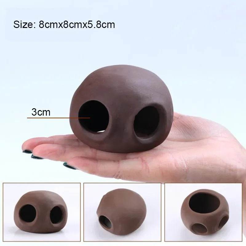 Décoration d'aquarium en céramique, abri pour poissons et crevettes, poterie, maison de Scorpion, Simulation de pierre, décor d'aquarium idéal - Animaleriex