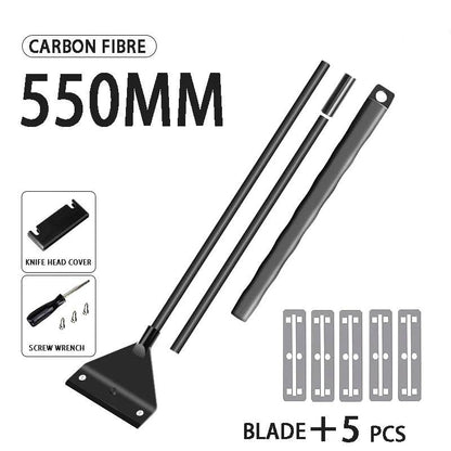 Outil de nettoyage d'aquarium, outil de nettoyage d'aquarium, élimination du sable plat et des algues, grattoir d'élimination des algues en verre à double usage avec 5 lames - Animaleriex