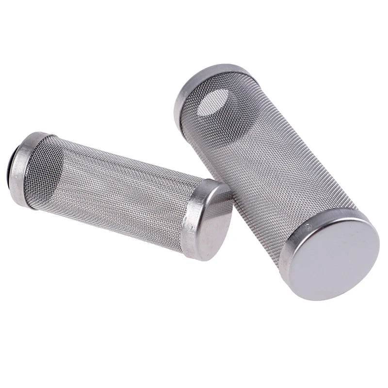 Filtre d'entrée d'aquarium 12/16mm, filet à mailles en acier inoxydable, accessoires de filtre de réservoir de poisson, filtre d'admission, couvercle de préfiltre - Animaleriex