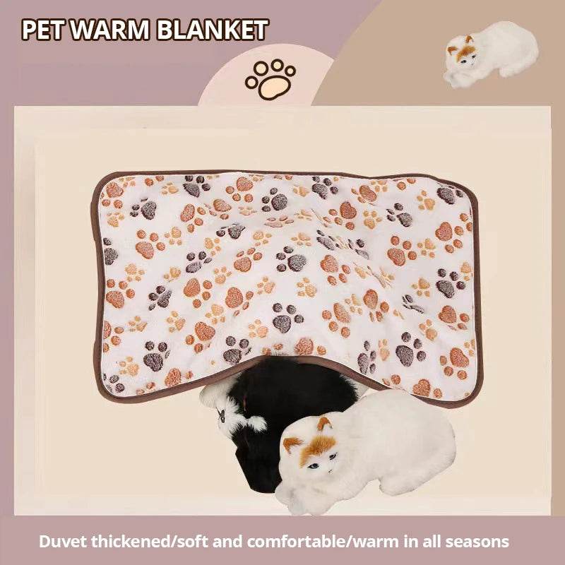 Couverture chaude d'hiver pour animaux de compagnie, 40x60cm, pour chien, mignonne, chaude et confortable, coussin pour chat et chien, fournitures pour animaux de compagnie - Animaleriex
