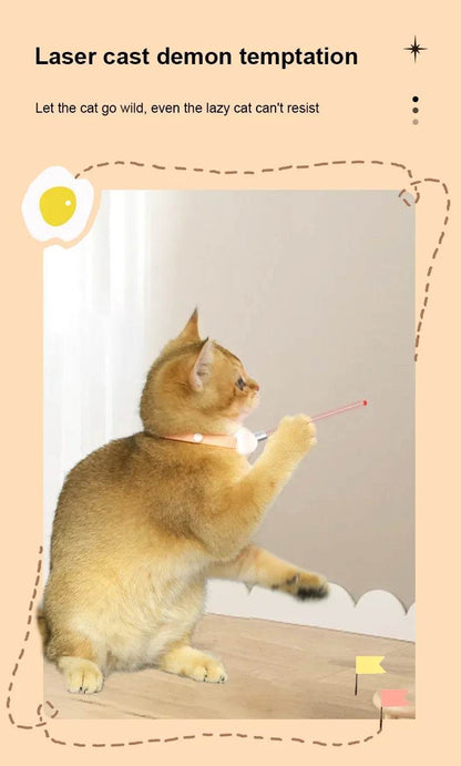 Collier de chat Laser taquin chat électrique USB chargement chaton automatique chats jouet intelligent Laser taquin chat jouet interactif 고양이 장난감 - Animaleriex