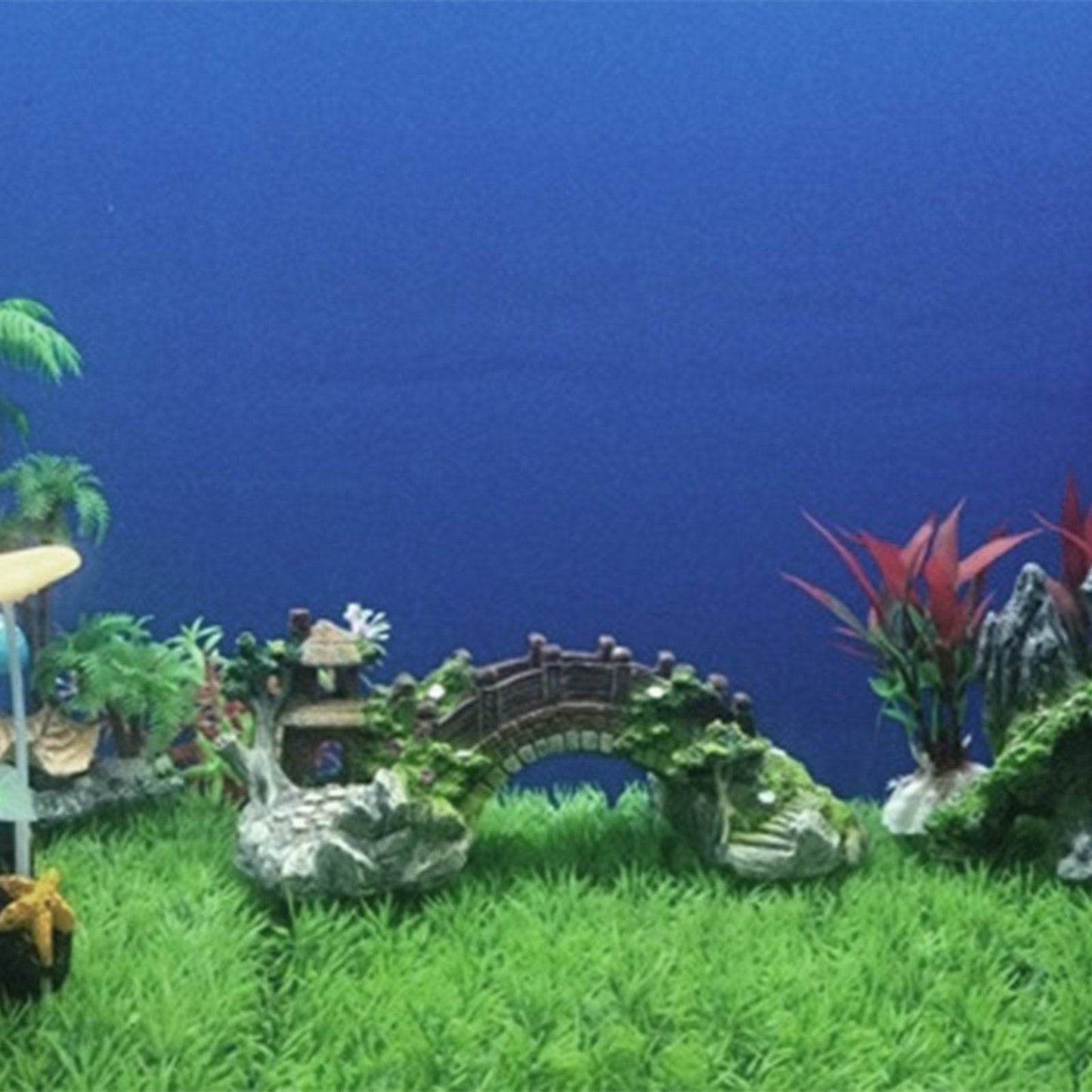 Pont artificiel en résine pour Aquarium, décoration de paysage, accessoires d'équipement d'aquarium, ornement de grotte, poissons aquatiques pour animaux de compagnie - Animaleriex