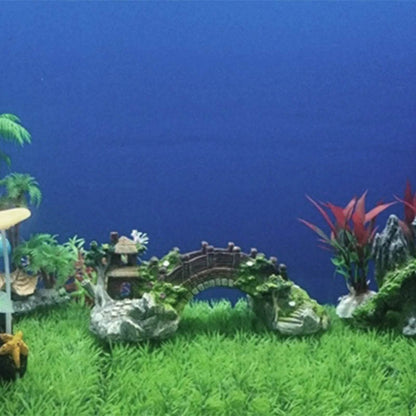 Pont artificiel en résine pour Aquarium, décoration de paysage, accessoires d'équipement d'aquarium, ornement de grotte, poissons aquatiques pour animaux de compagnie - Animaleriex