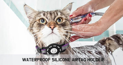 Collier pour chat AirTag avec cloches, collier pour chat à boucle de sécurité avec support Airtag, colliers anti-perte pour fille, garçon, chat, chiot - Animaleriex