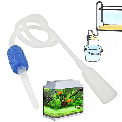 Semi-automatique Aquarium propre aspirateur changement d'eau gravier Aquarium Simple réservoir de poisson vide Siphon pompe nettoyeur - Animaleriex