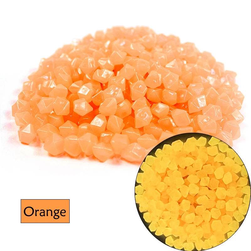 Pierres lumineuses pour Aquarium, 50/100/200 pièces, ornement pour Aquarium, galets qui brillent dans la nuit, décorations extérieures pour cour, pelouse, chemin, allées - Animaleriex