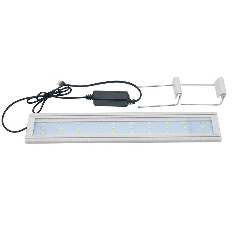 Lumière LED pour Aquarium Super mince Aquarium plante aquatique grandir éclairage étanche lumineux pince lampe bleu LED 18-72 cm pour plantes 220 v - Animaleriex