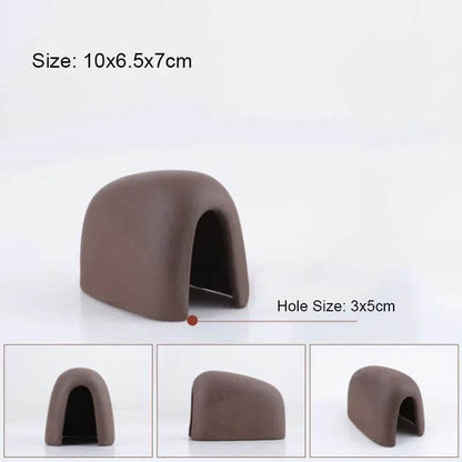 Décoration d'aquarium en céramique, abri pour poissons et crevettes, poterie, maison de Scorpion, Simulation de pierre, décor d'aquarium idéal - Animaleriex