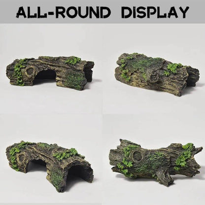 Aquarium creux arbre Tunnel grotte ornement poisson crevettes Reptile cachette abri Aquarium décorations petit aquarium accessoires - Animaleriex