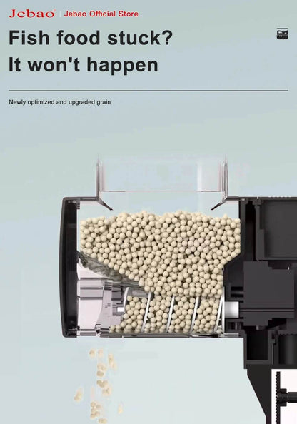 Jebao Jecod nouveau chargeur de réservoir de poissons d'aquarium mangeoire automatique intelligente synchronisation numérique Wifi télécommande sans fil alimentation des poissons - Animaleriex