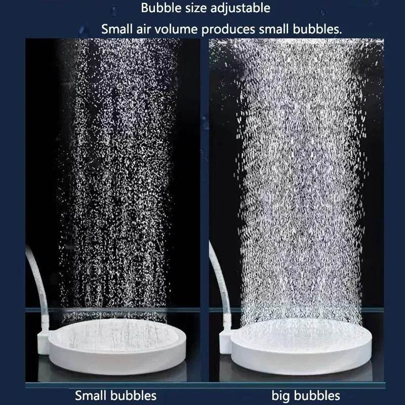 Aérateur d'oxygène en pierre à Air pour Aquarium, diffuseur de bulles, pompe à bulles d'air, plaque d'oxygène hydroponique, Mini accessoires Nano disque - Animaleriex