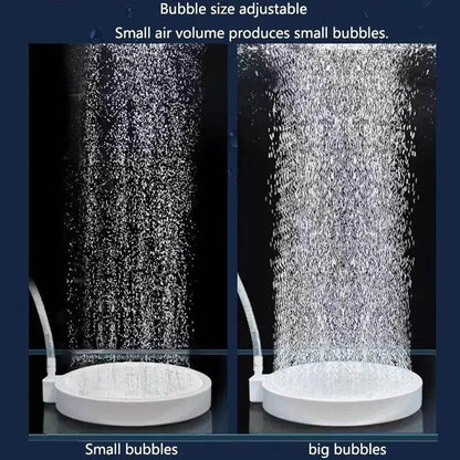Aérateur d'oxygène en pierre à Air pour Aquarium, diffuseur de bulles, pompe à bulles d'air, plaque d'oxygène hydroponique, Mini accessoires Nano disque - Animaleriex