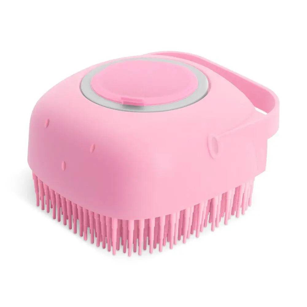 Brosse à shampoing pour chien, 2.7oz, 80ml, peigne de Massage pour chat, épurateur de toilettage pour le bain, cheveux courts, caoutchouc de Silicone souple - Animaleriex