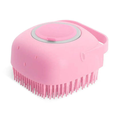Brosse à shampoing pour chien, 2.7oz, 80ml, peigne de Massage pour chat, épurateur de toilettage pour le bain, cheveux courts, caoutchouc de Silicone souple - Animaleriex