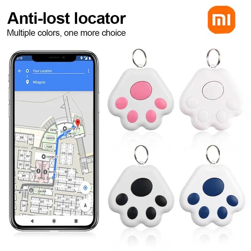Xiaomi – Mini traceur GPS en forme de patte de chien, localisateur Bluetooth sans fil Anti-perte, pour animal de compagnie, sac pour enfant, portefeuille, accessoires pour collier de clé - Animaleriex