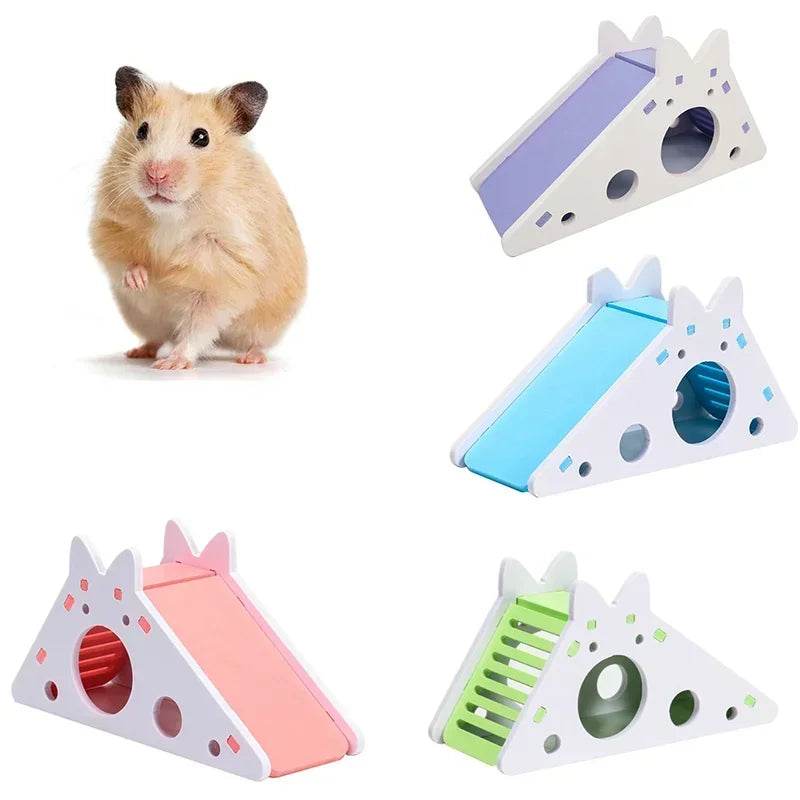 Jouet coulissant amusant pour Hamster, cochon d'inde, jouets coulissants assemblés, Chinchillas, Cage de maison pour Hamster, accessoires respirants pour Hamster - Animaleriex