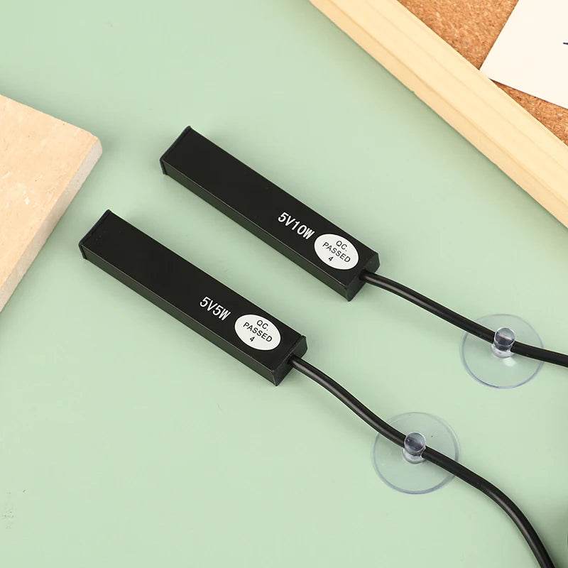 Mini chauffe-aquarium 5/10W, 1 pièce, chargeur USB, pour petit Aquarium, économie d'énergie, Protection contre la surchauffe, accessoires - Animaleriex